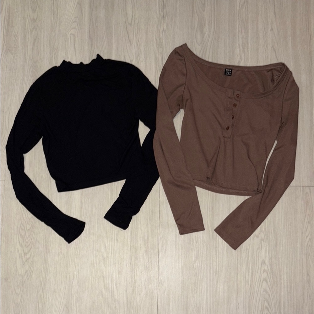 🛍️SHEIN Pair of Long Sleeve Tops small